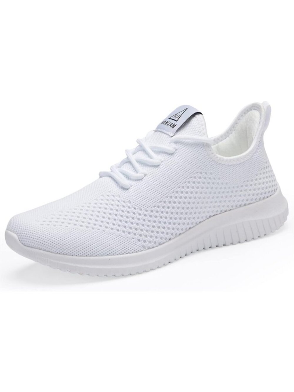 Men's White Mesh Ultra Lightweight Breathable Non Slip Athletic Fashion Sneaker